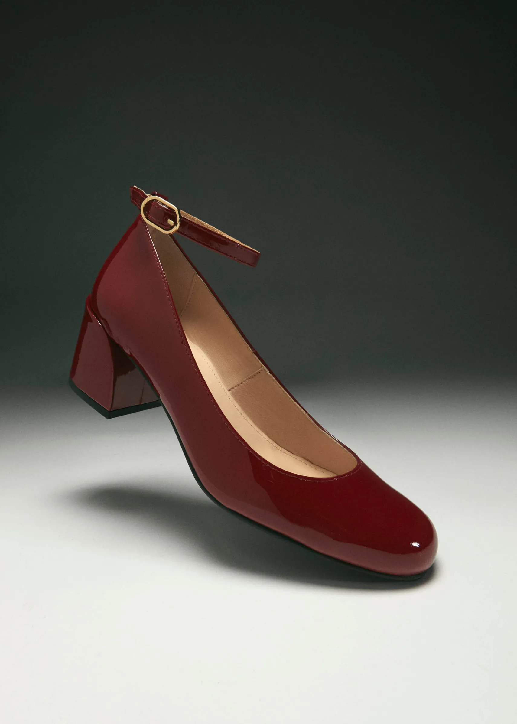 ALOHAS Antoine Onix Burgundy Leather Pumps