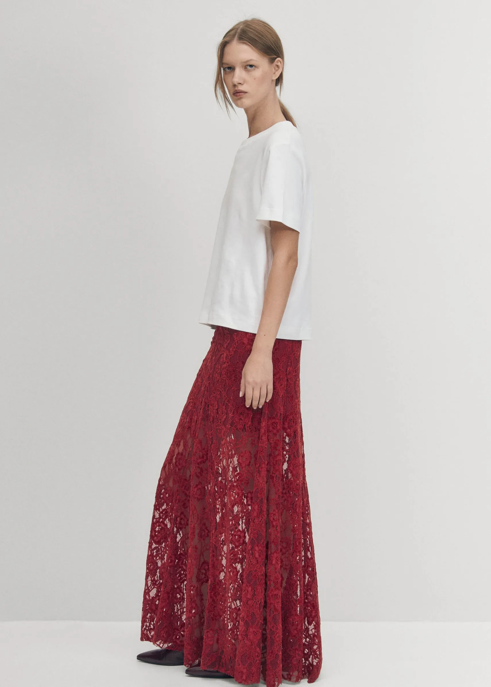 ALOHAS Bundi Lace Wine Skirt