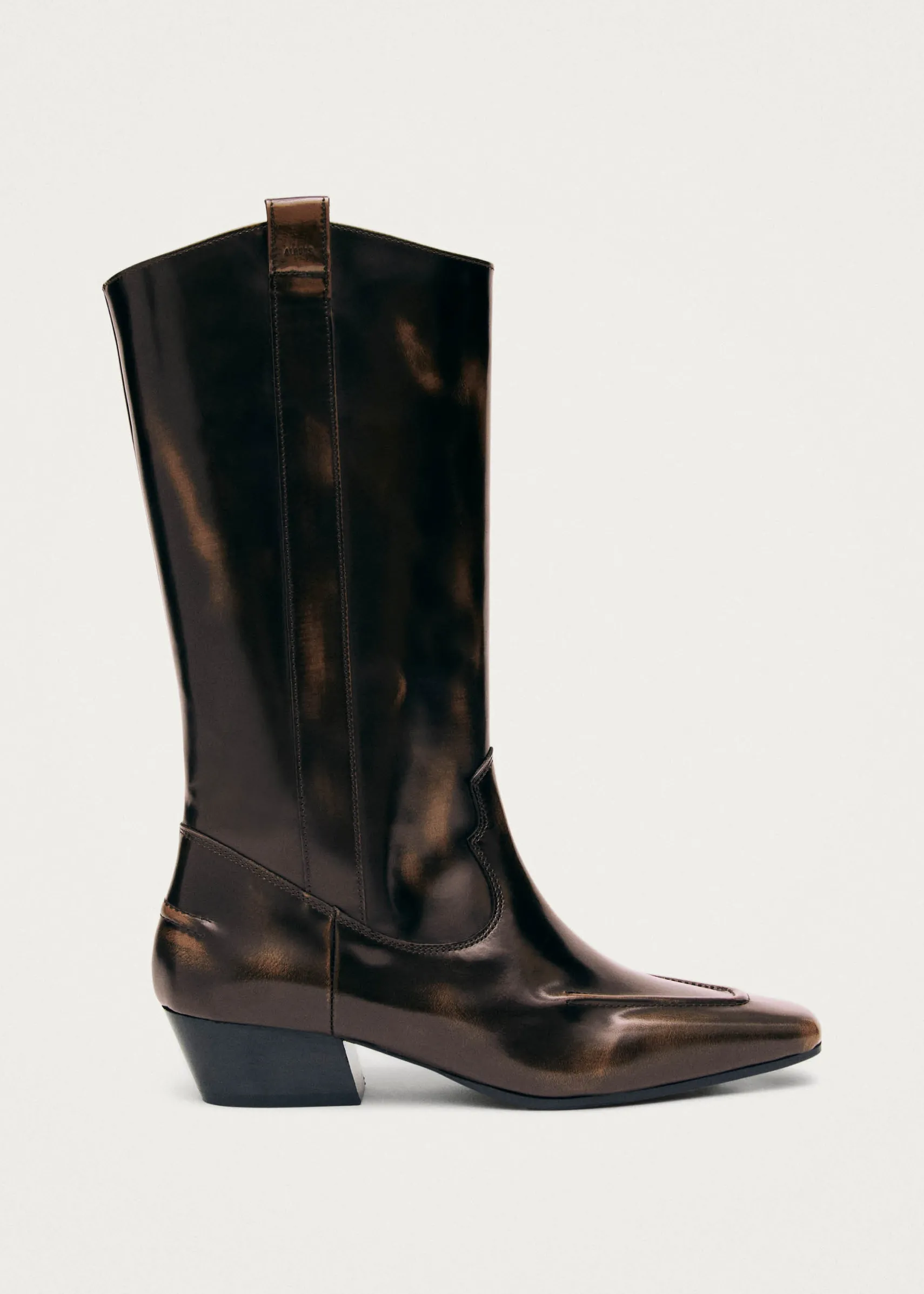 ALOHAS Chase Brushed Brown Leather Boots