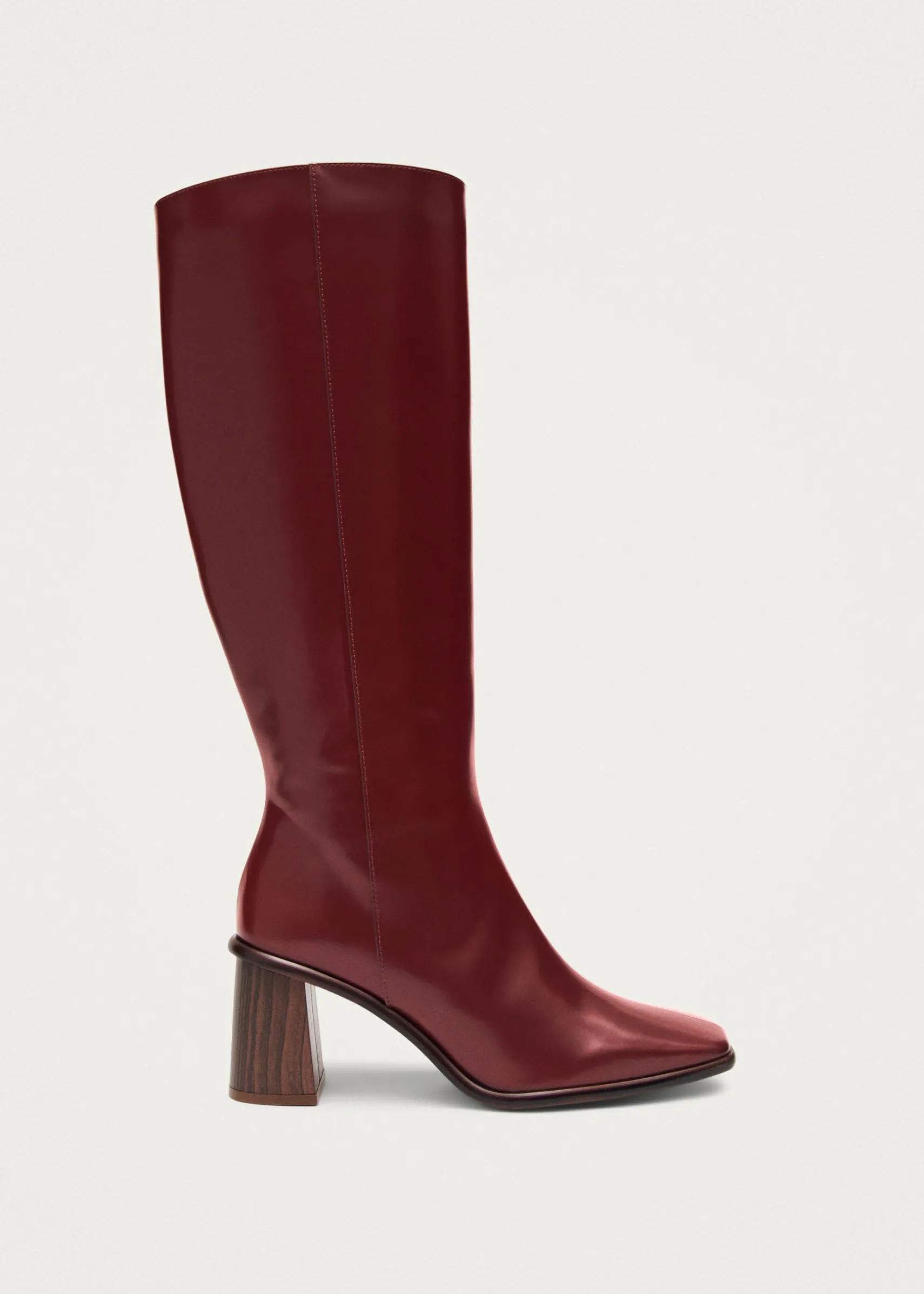 ALOHAS East Sleek Burgundy Leather Boots