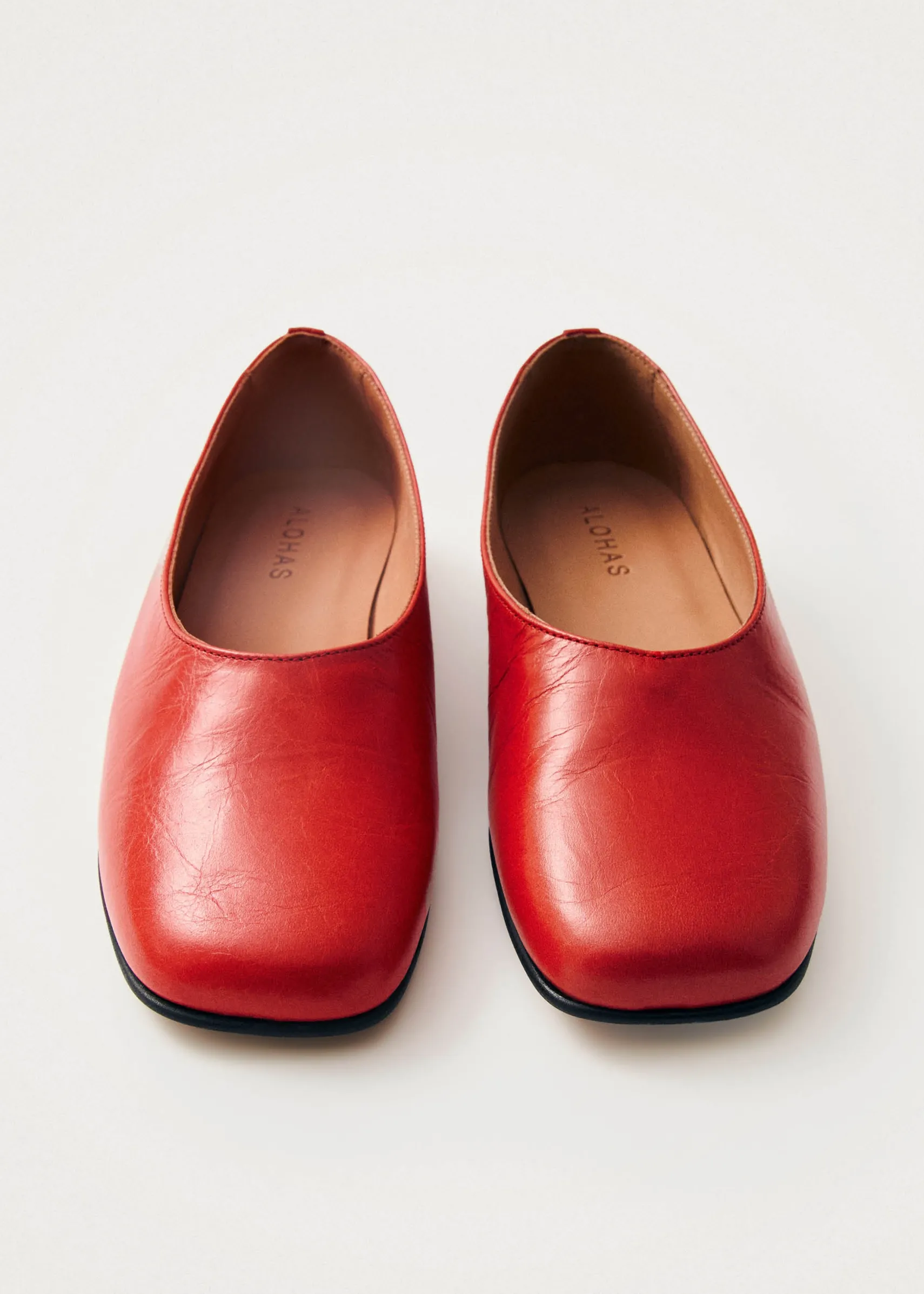 ALOHAS Edie Leather Ballet Flats