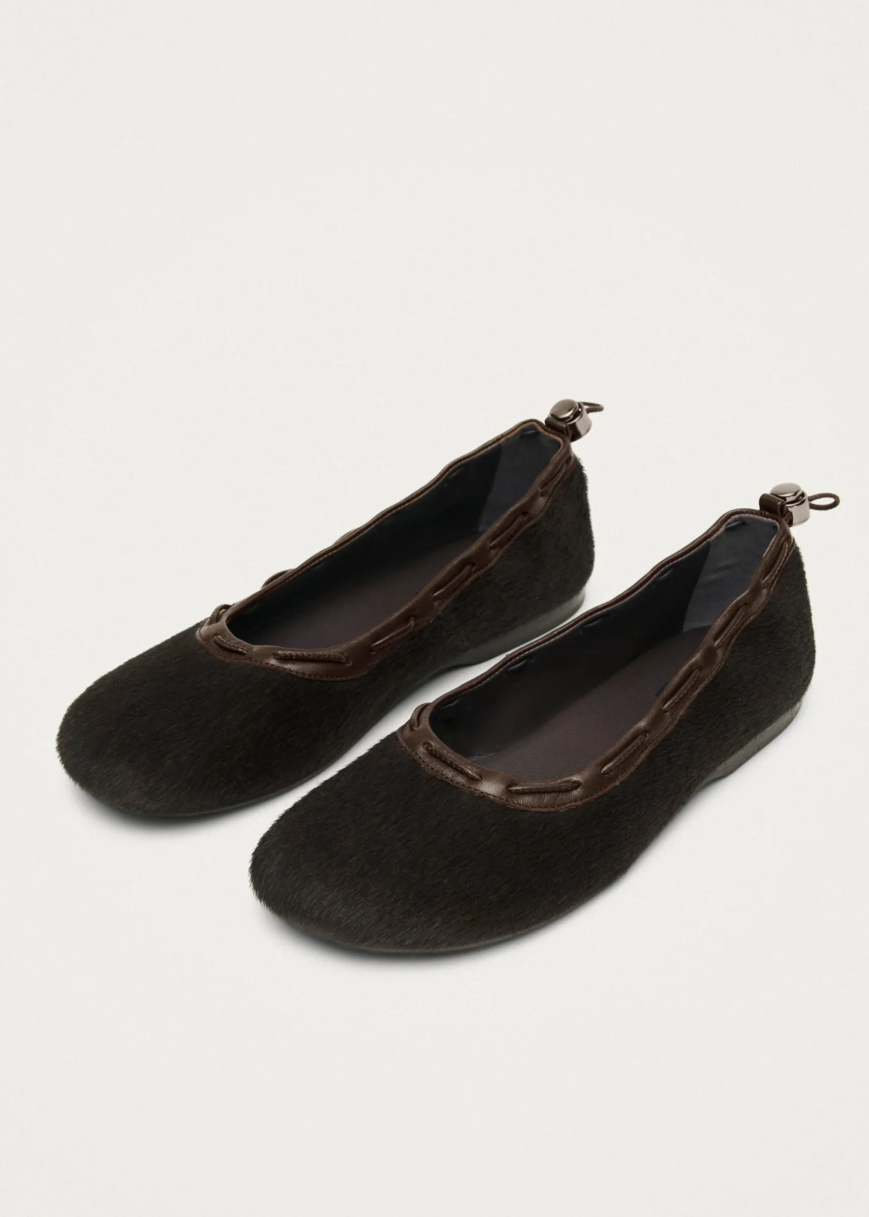 ALOHAS Gill Soft Brown Leather Ballet Flats