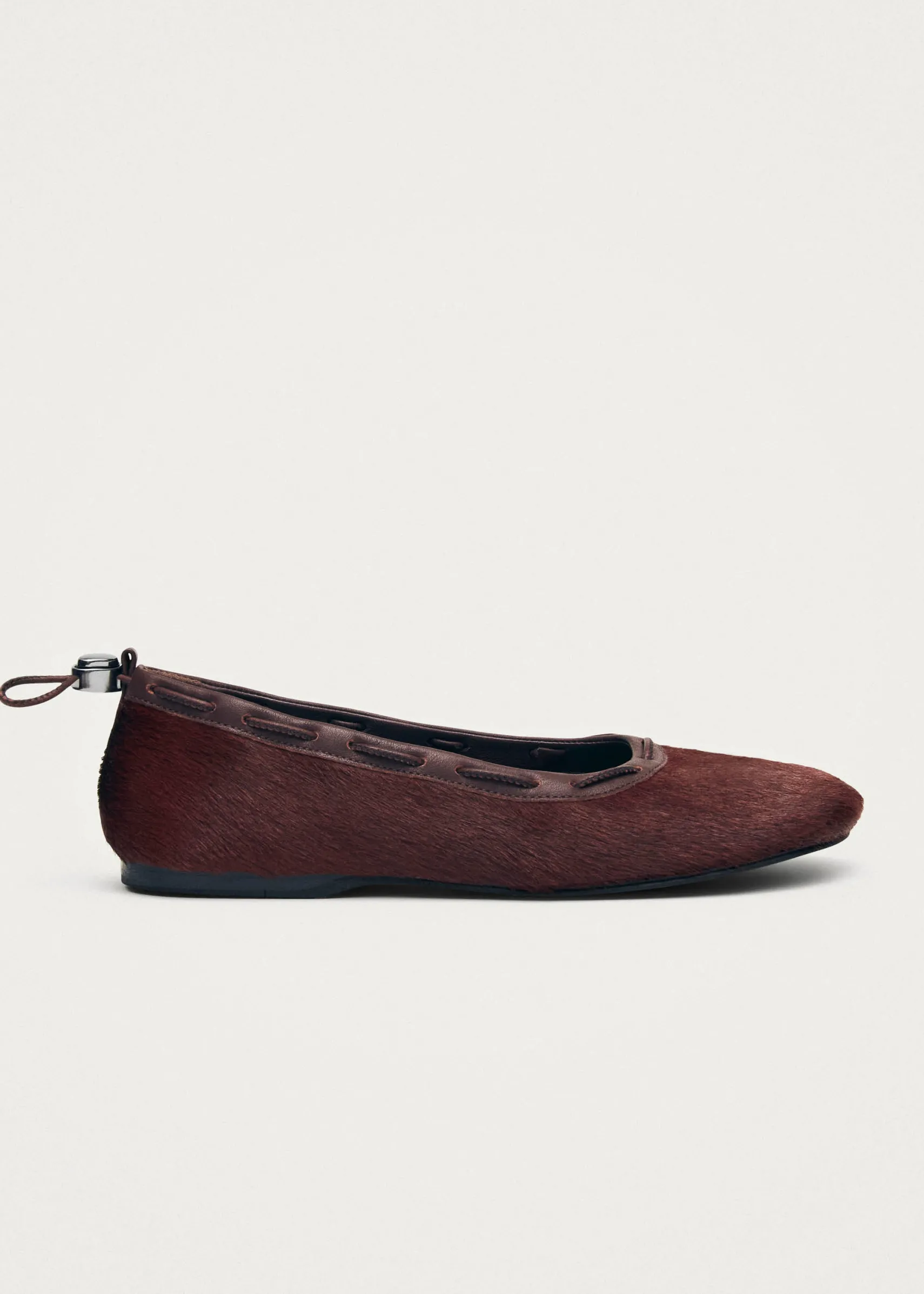 ALOHAS Gill Soft Burgundy Leather Ballet Flats