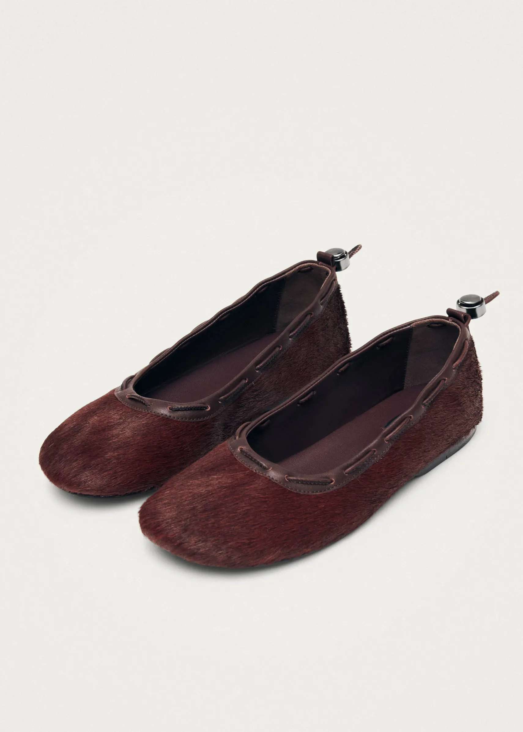 ALOHAS Gill Soft Burgundy Leather Ballet Flats