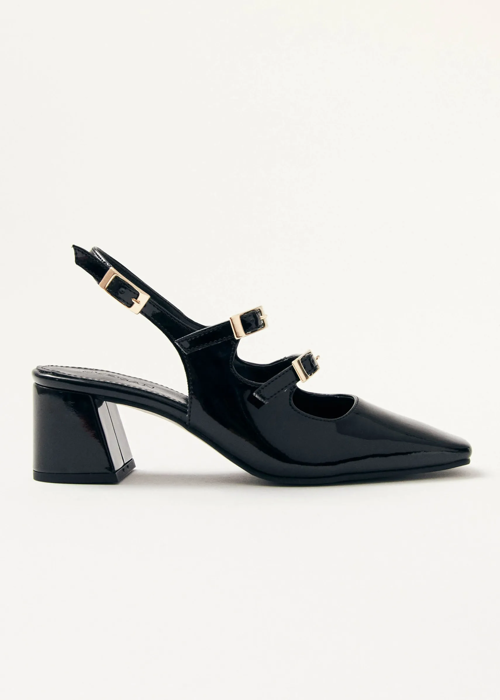 ALOHAS Hanna Onix Black Vegan Leather Pumps