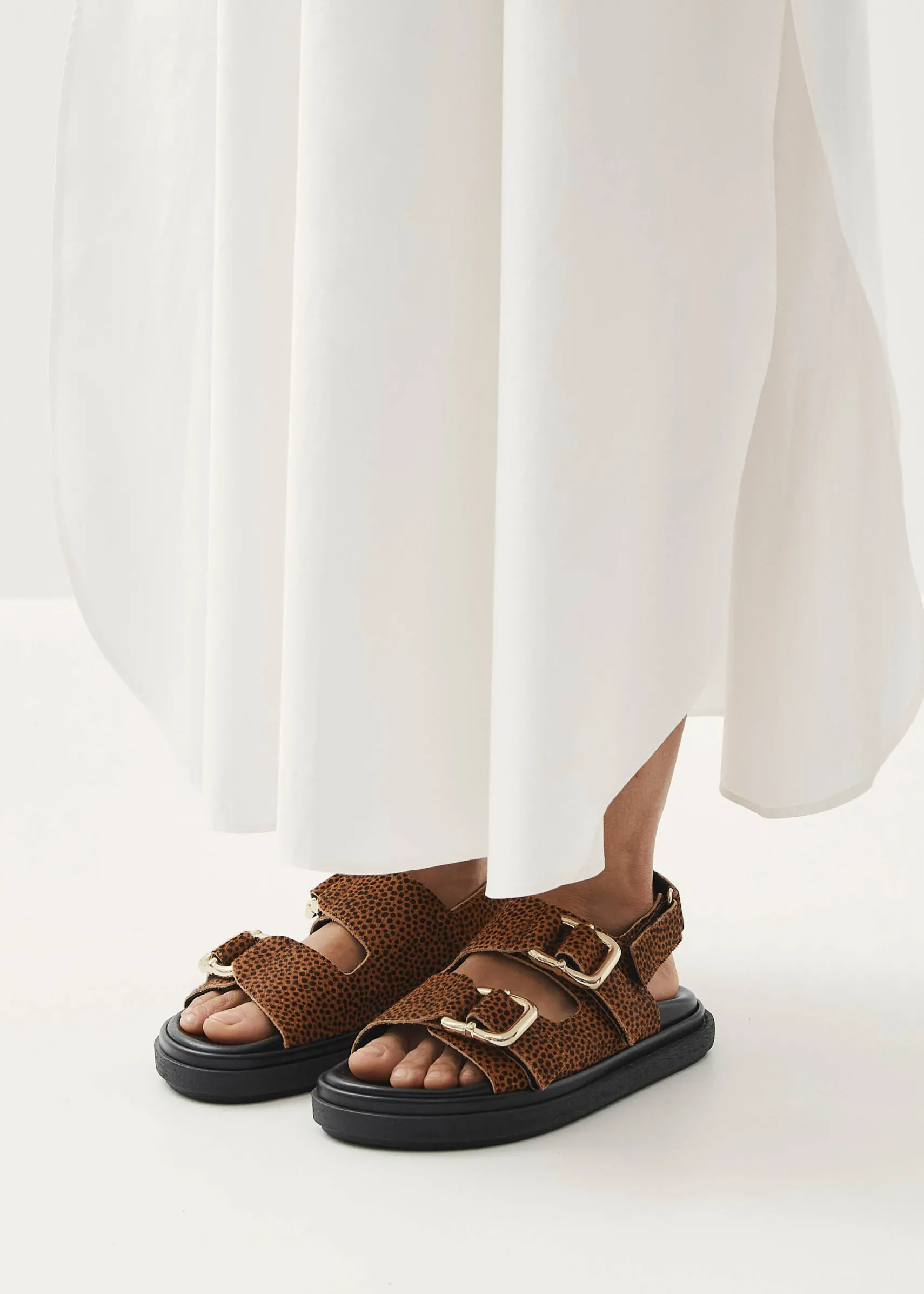 ALOHAS Harper Soft Tan Leather Sandals