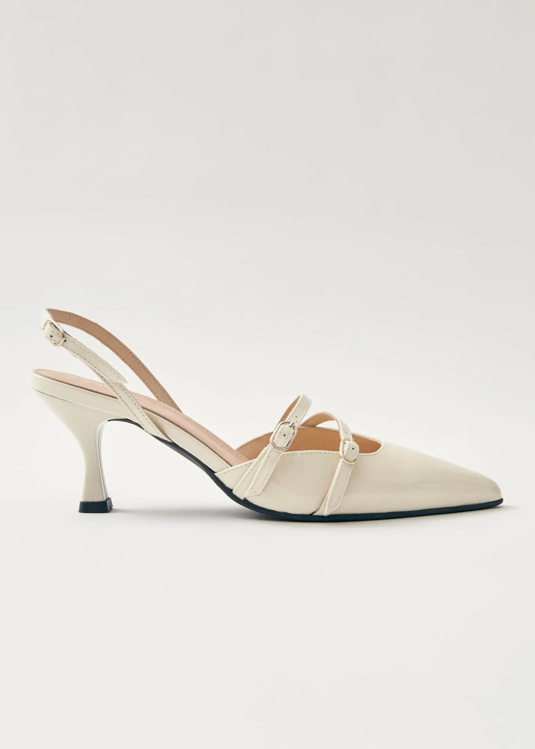 ALOHAS Joelle Onix Cream Leather Pumps