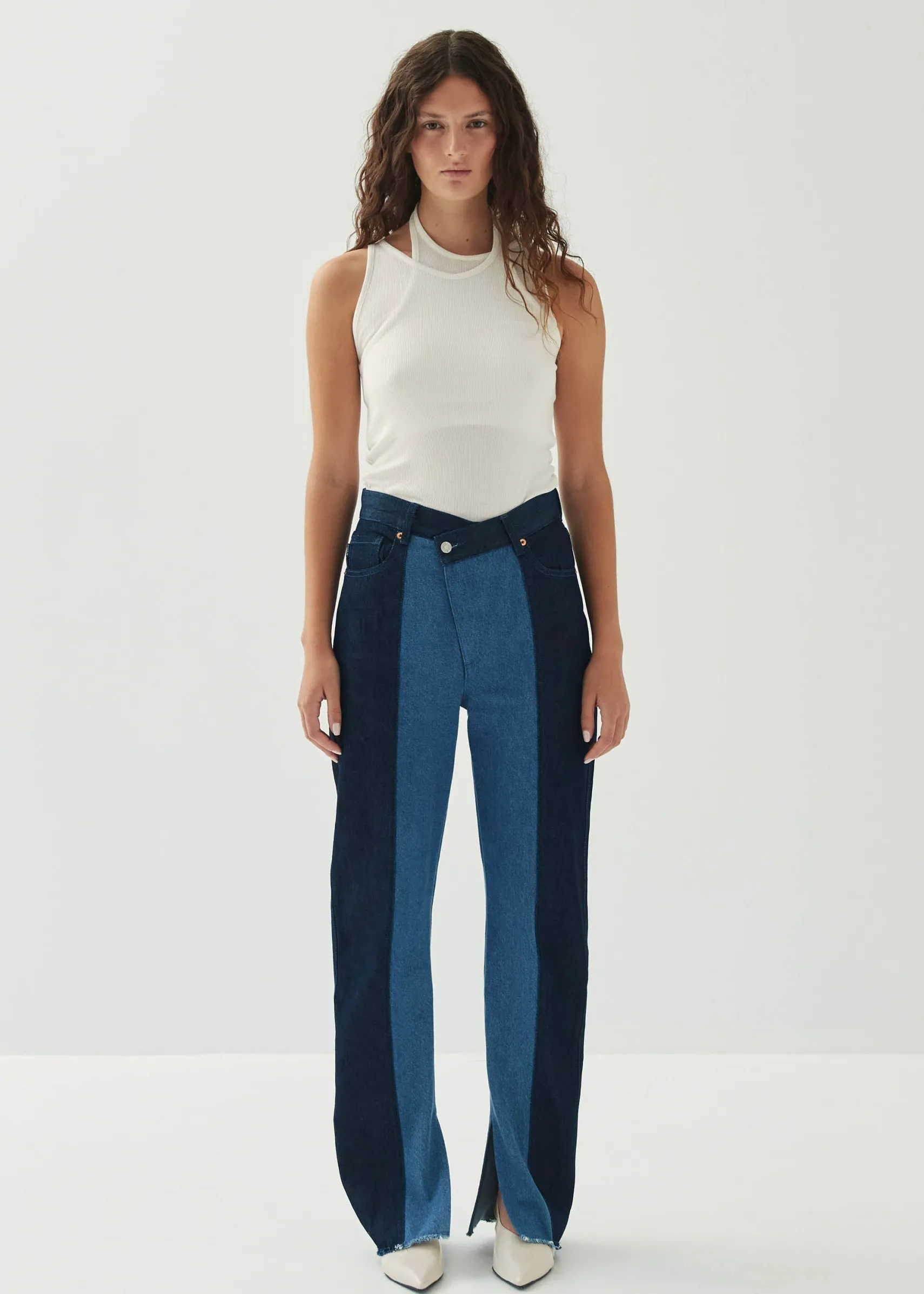 ALOHAS Kansas Bicolor Indigo Denim Trousers
