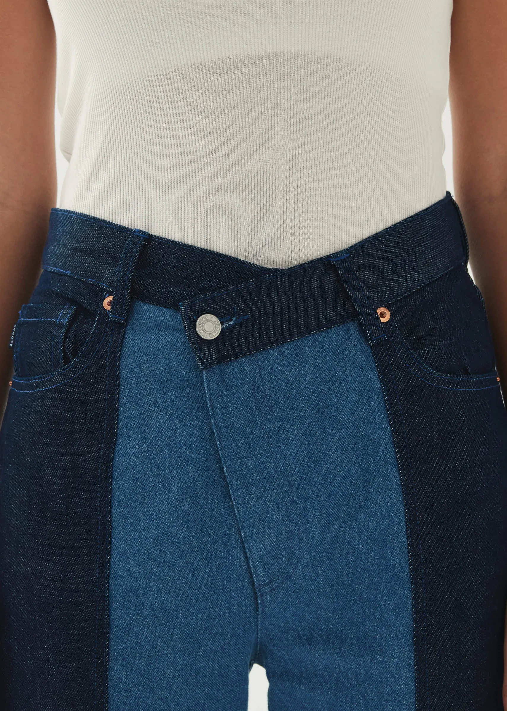 ALOHAS Kansas Bicolor Indigo Denim Trousers