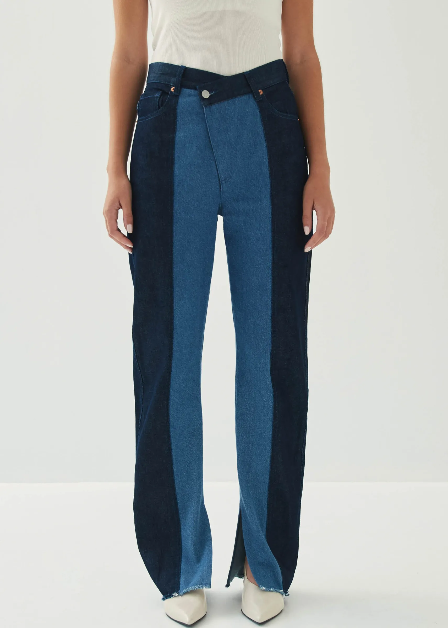 ALOHAS Kansas Bicolor Indigo Denim Trousers