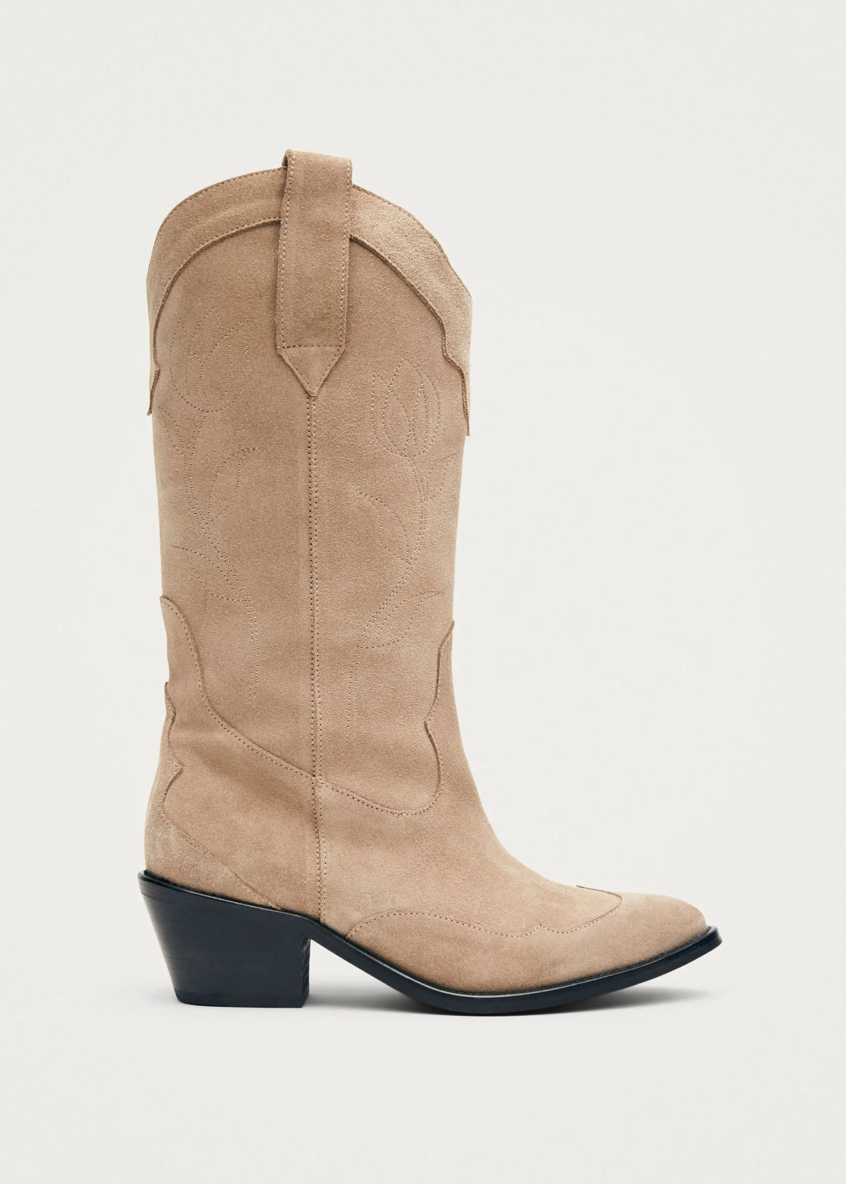 ALOHAS Liberty Suede Beige Leather Boots