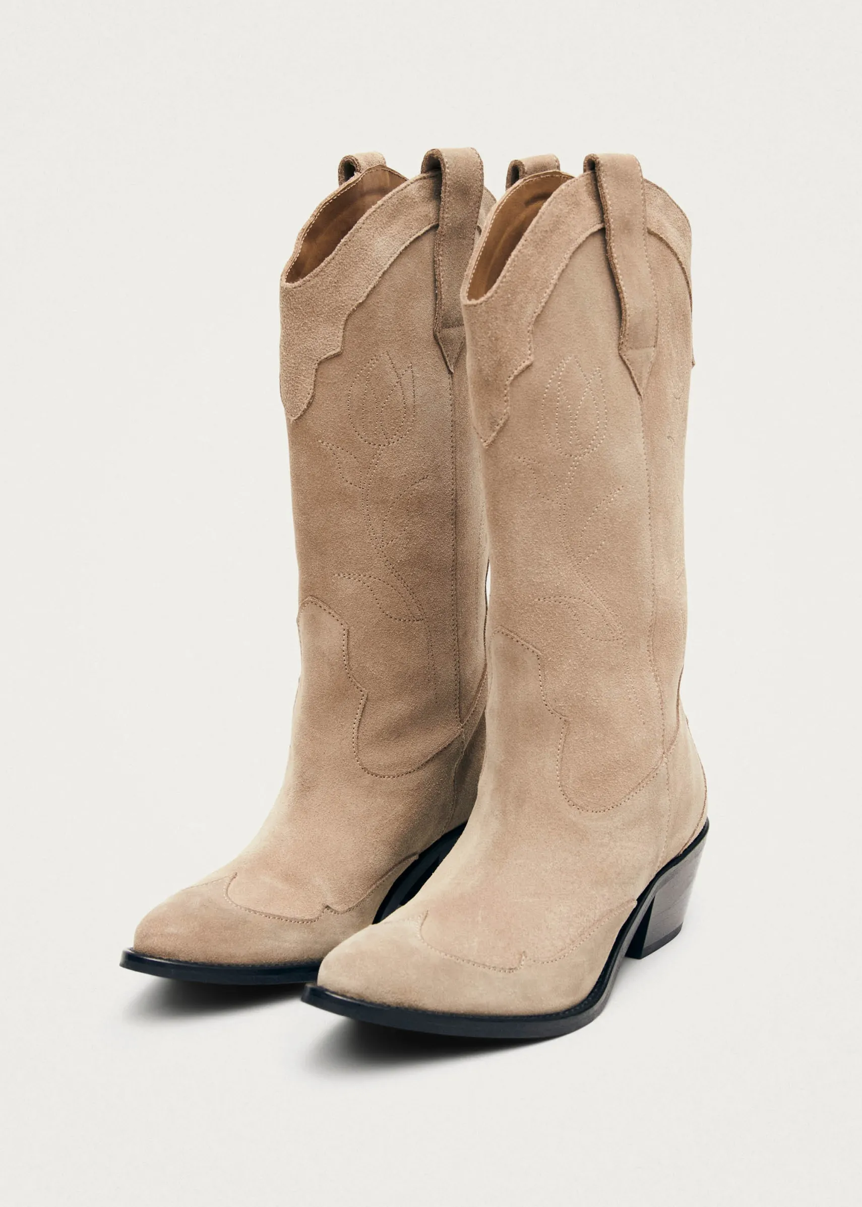 ALOHAS Liberty Suede Beige Leather Boots