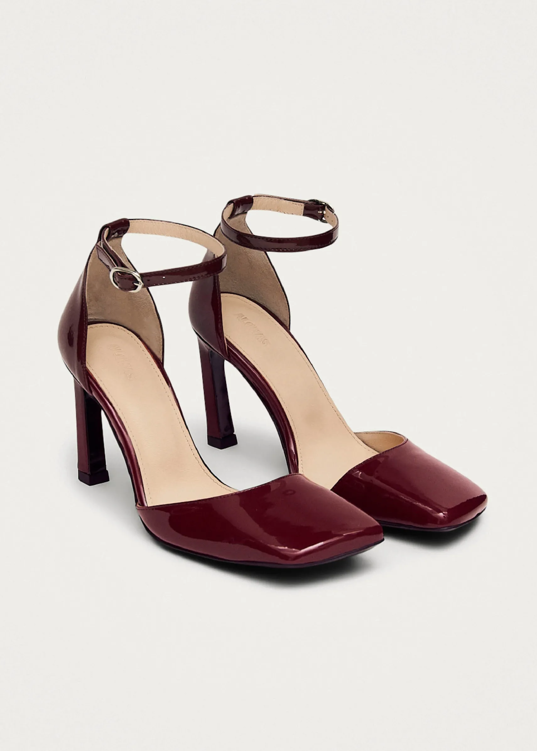 ALOHAS Liebe Onix Burgundy Leather Pumps