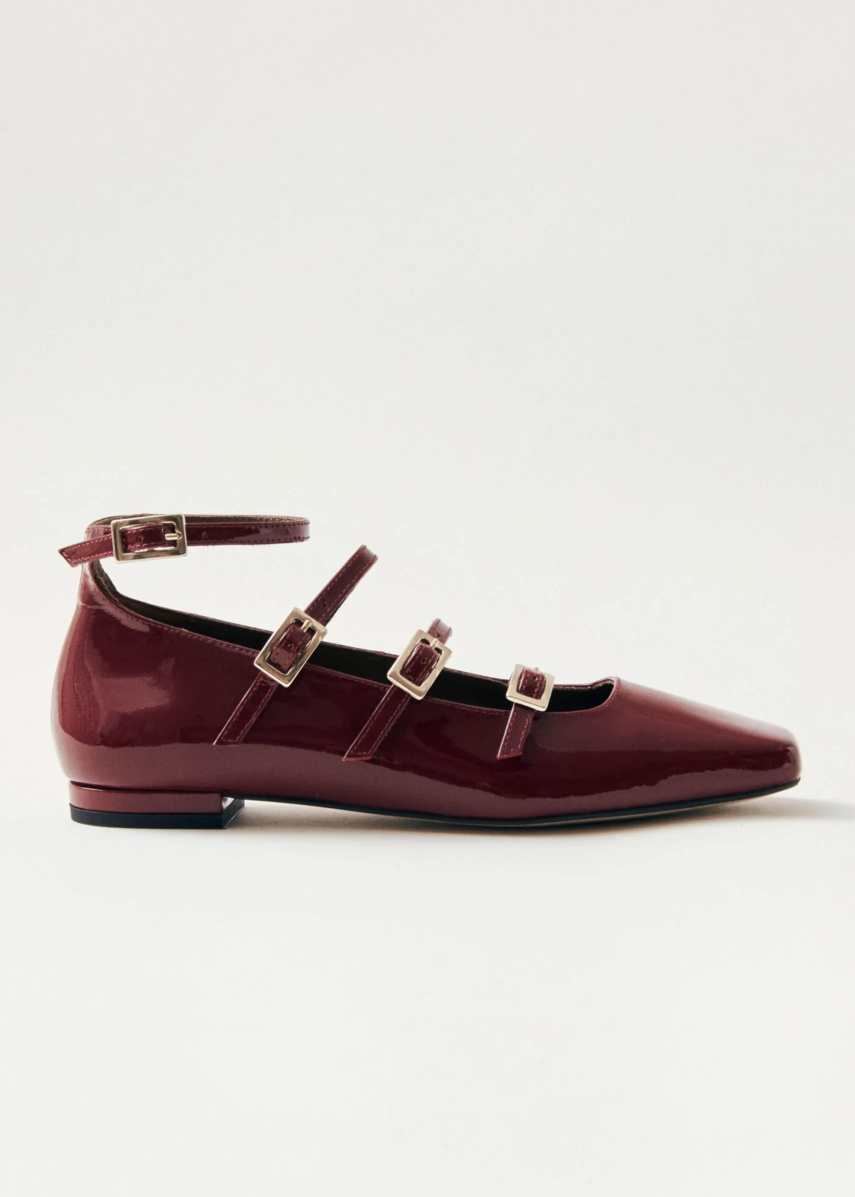 ALOHAS Luke Onix Wine Burgundy Leather Ballet Flats