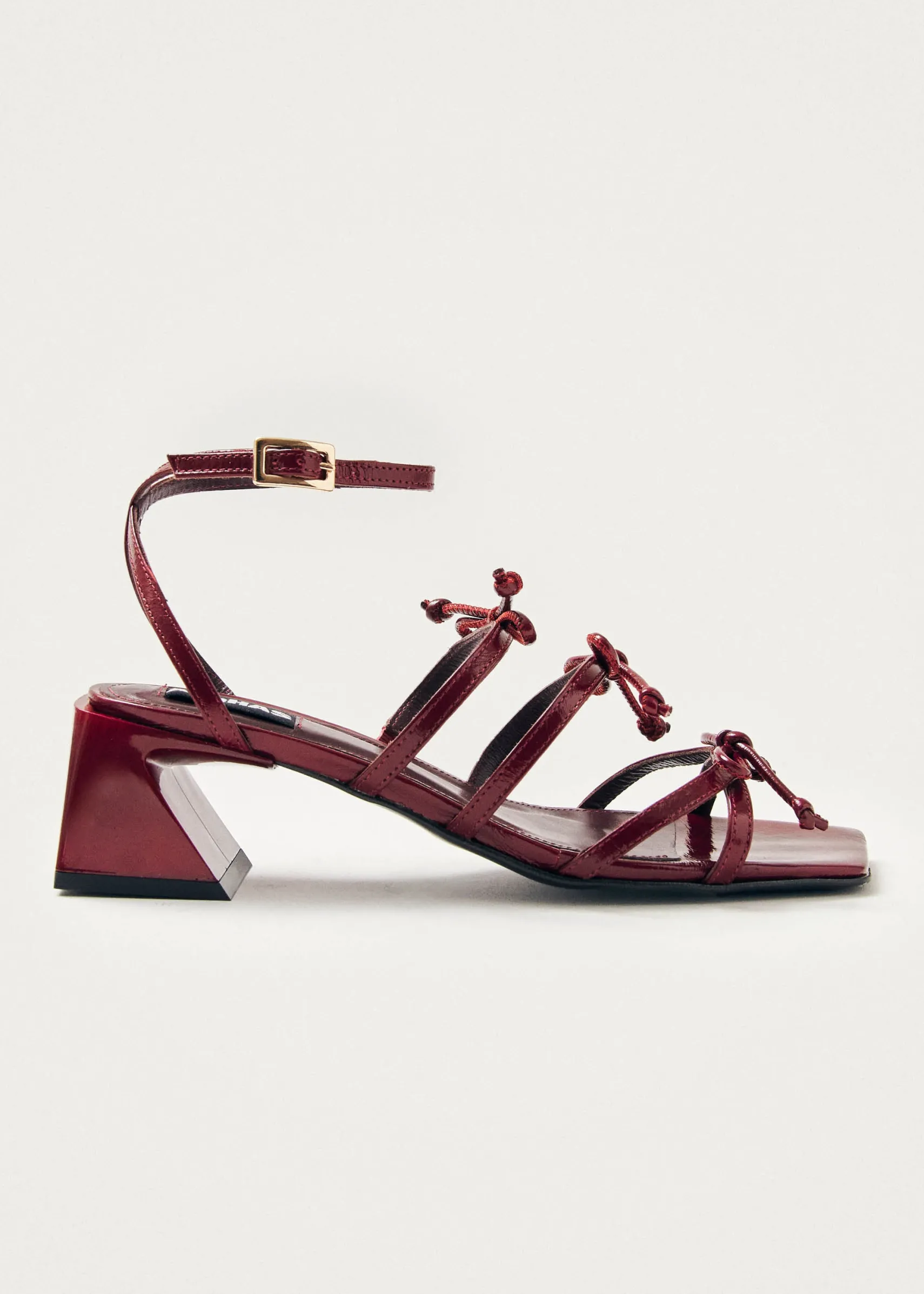 ALOHAS Luzelle Onix Burgundy Leather Sandals