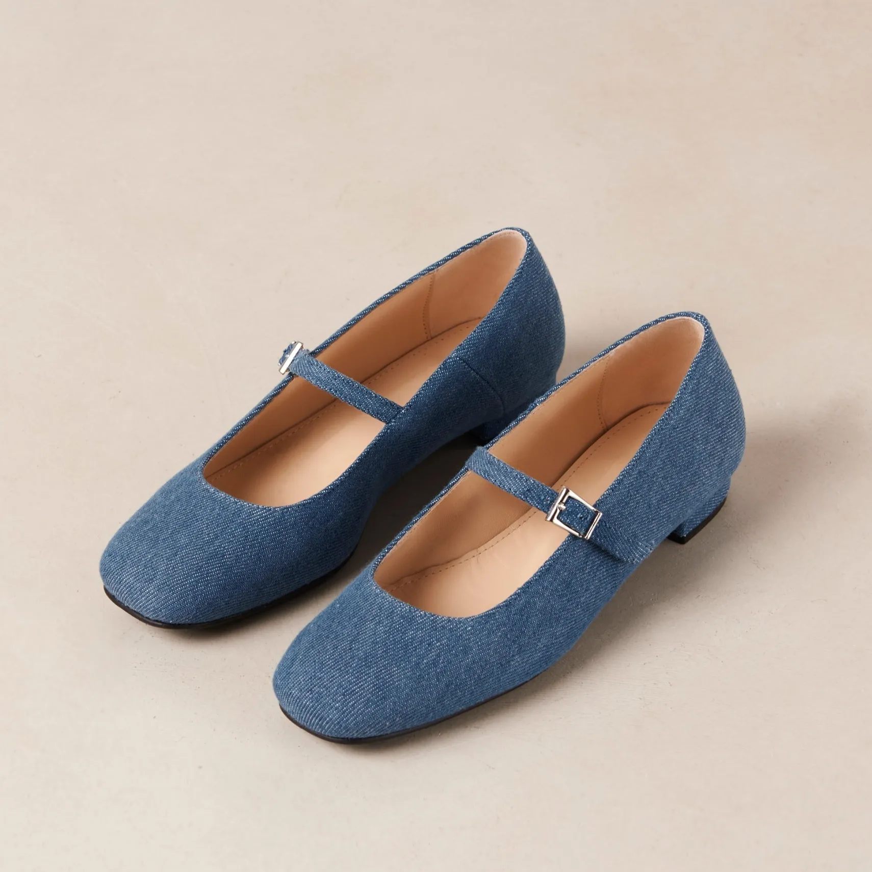 ALOHAS Por Do Sol Denim Blue Denim Ballet Flats