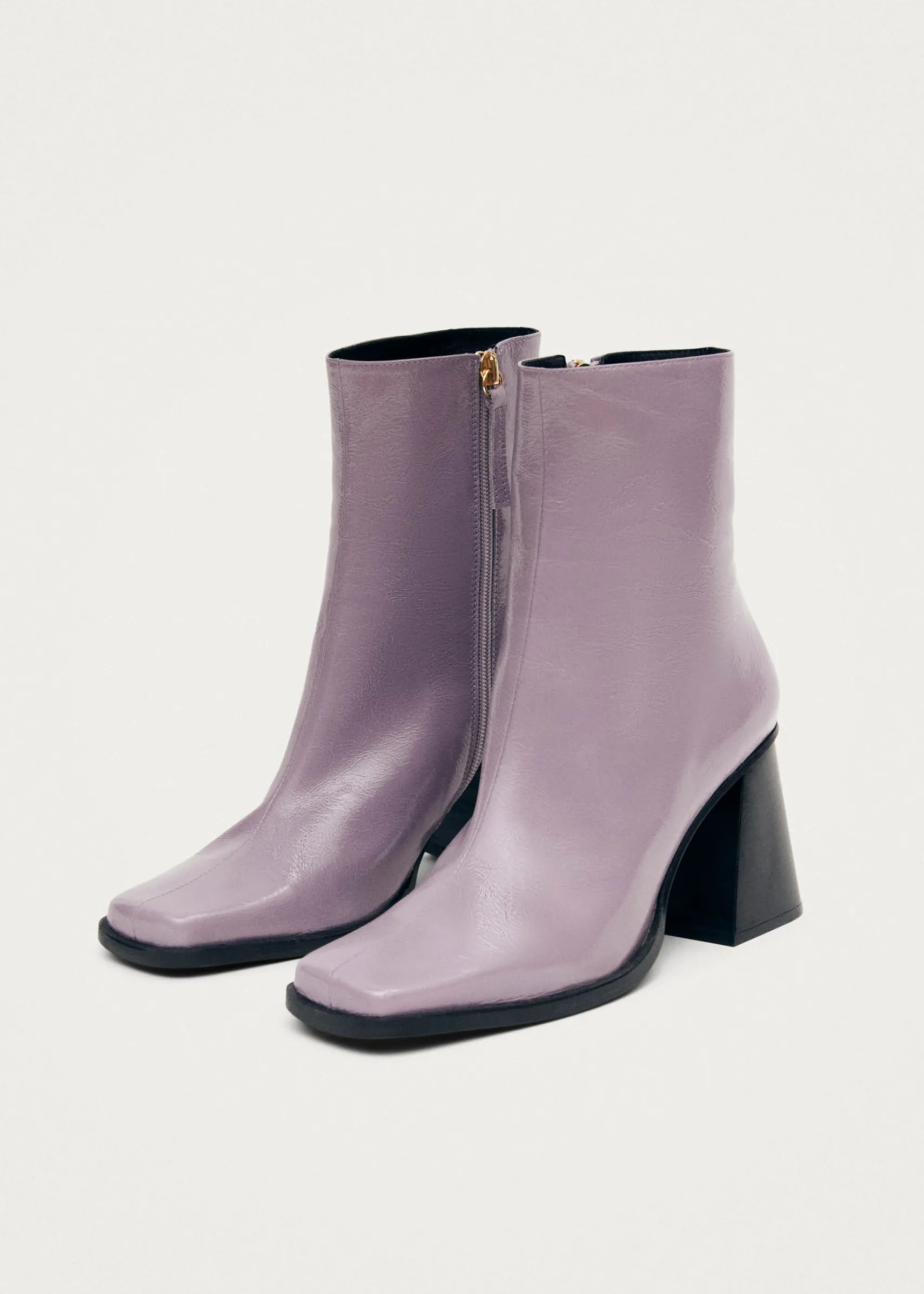 ALOHAS South Onix Mauve Leather Boots