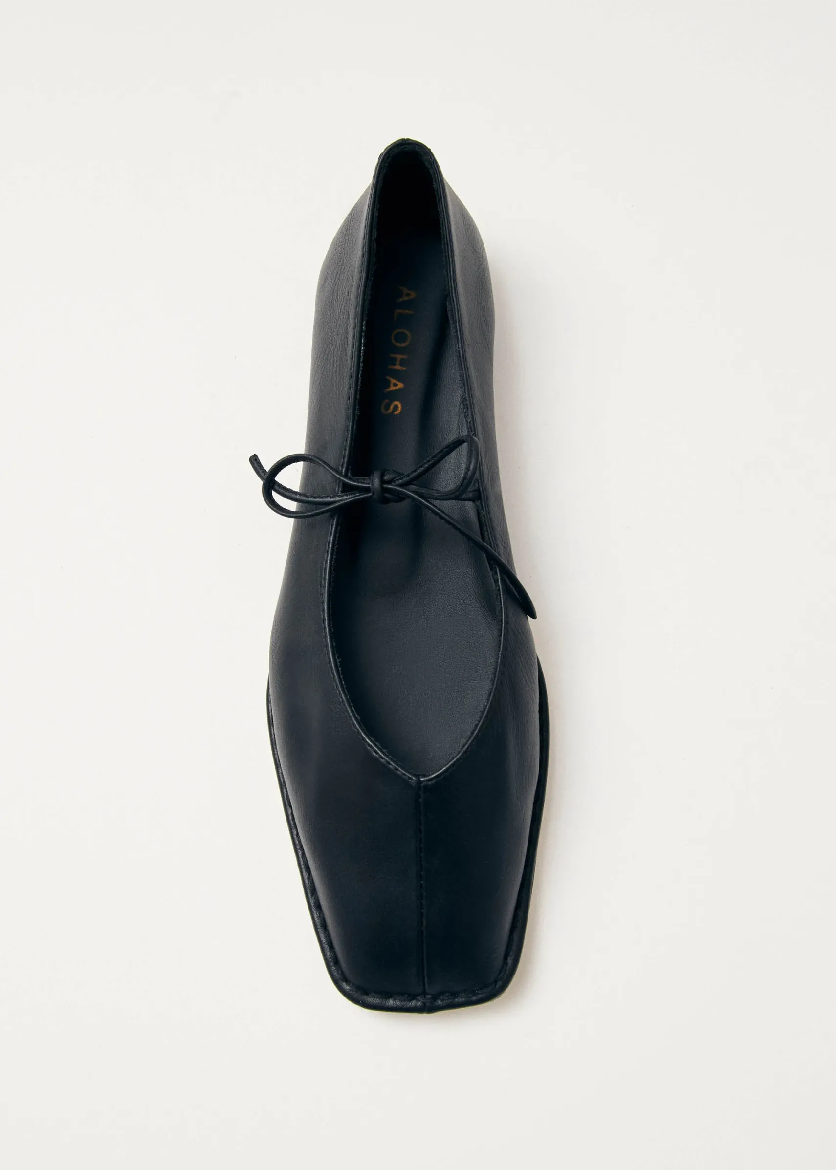 ALOHAS Sway Leather Ballet Flats