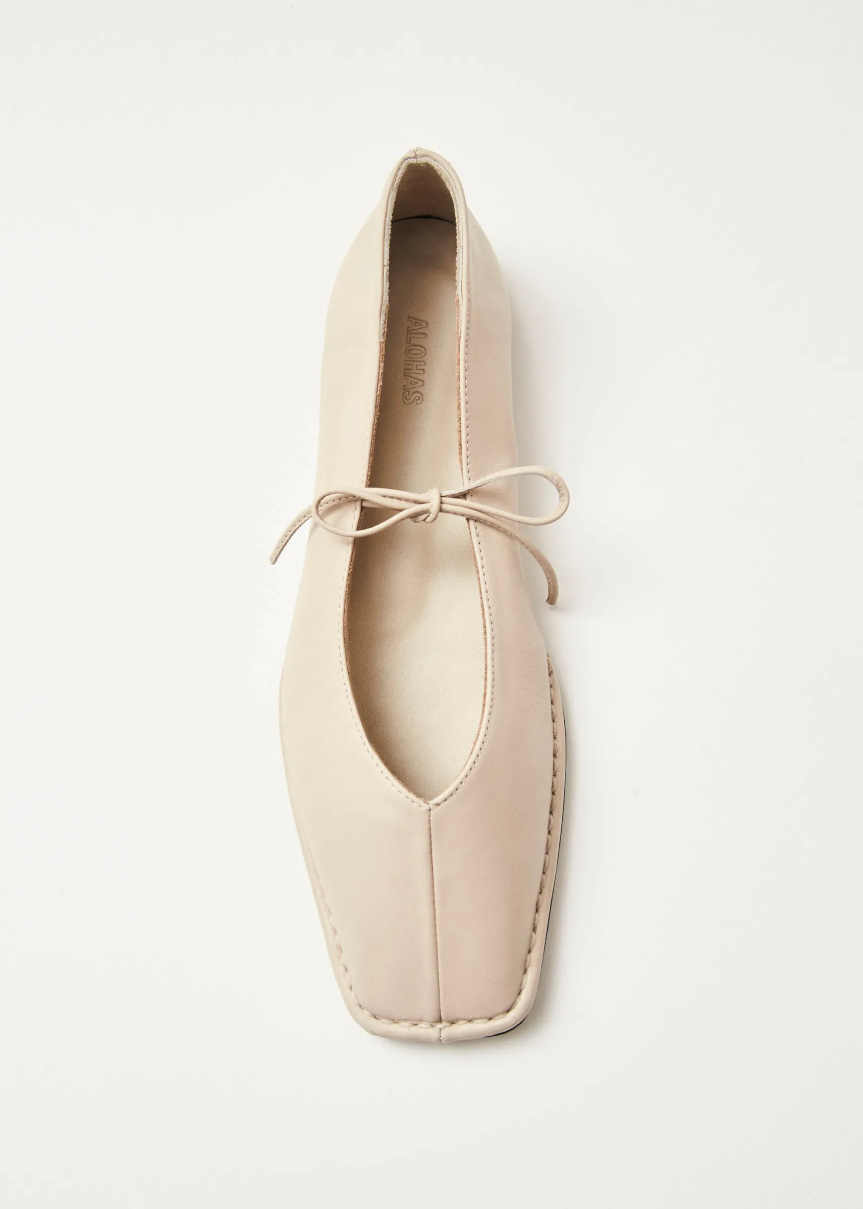 ALOHAS Sway Leather Ballet Flats