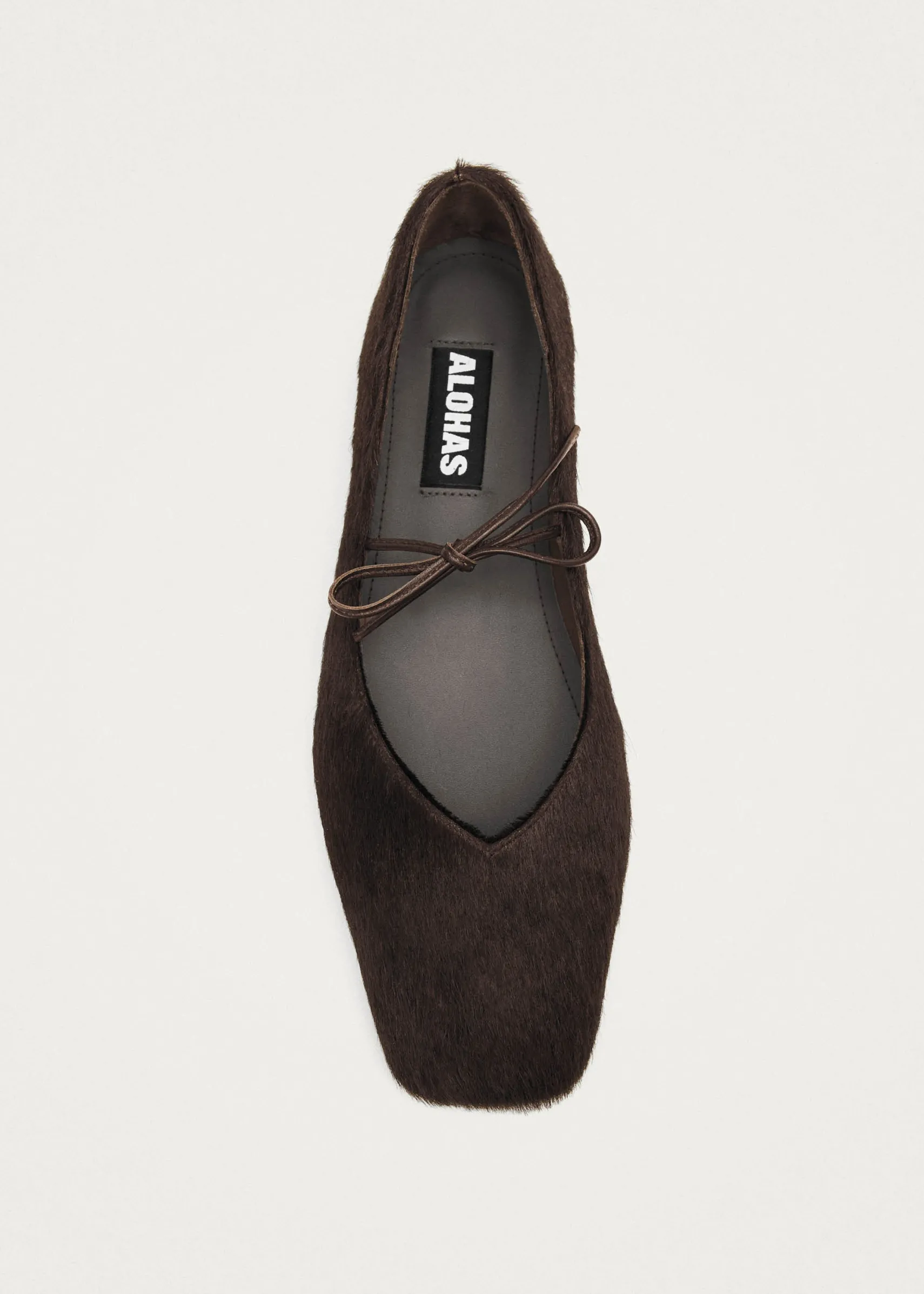 ALOHAS Sway Soft Brown Leather Ballet Flats