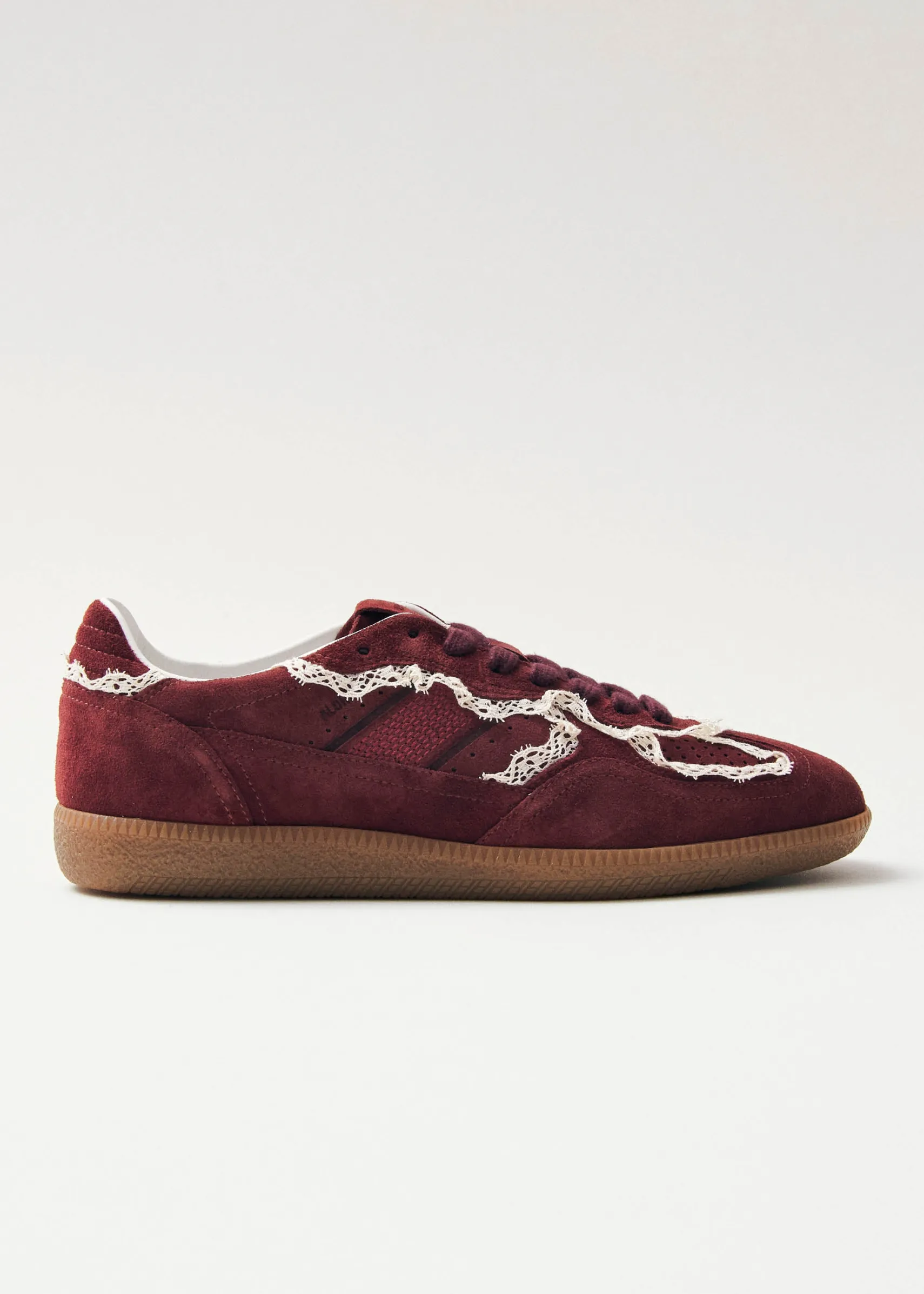 ALOHAS Tb.490 Crochet Burgundy Leather Sneakers