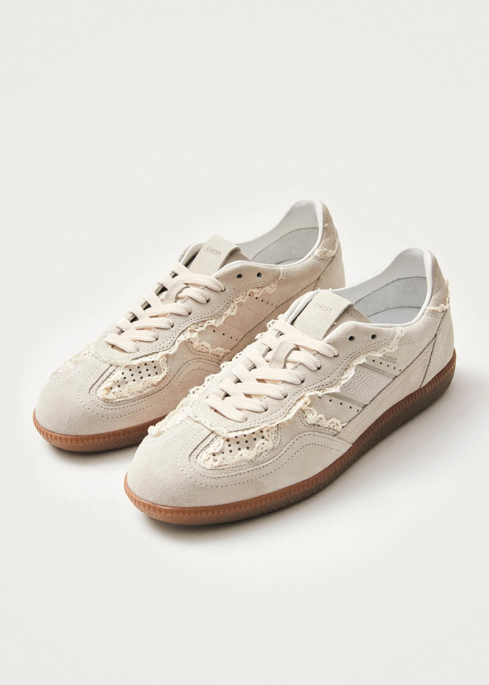 ALOHAS Tb.490 Crochet Cream Leather Sneakers