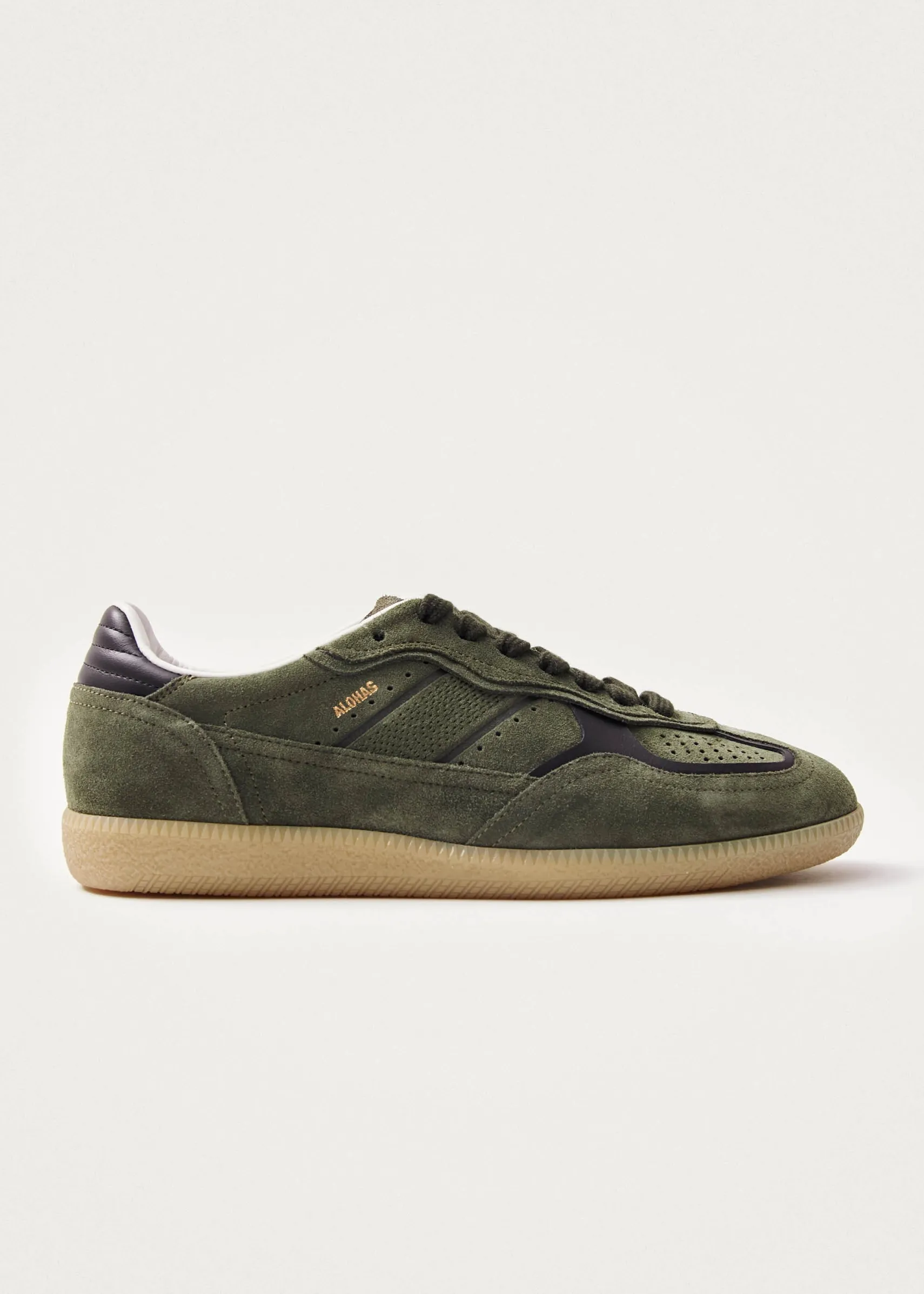 ALOHAS Tb.490 Rife Dusty Olive Leather Sneakers