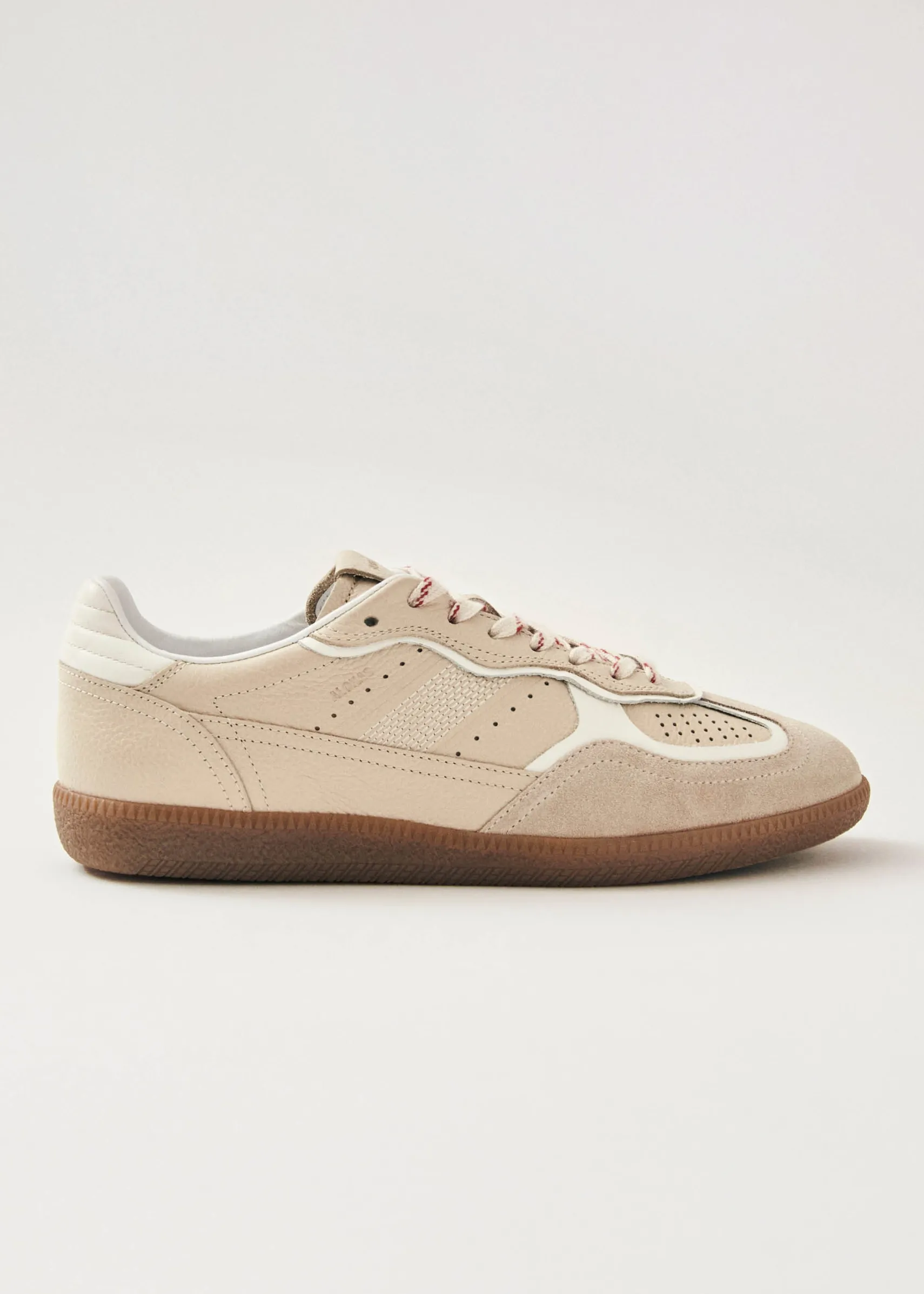 ALOHAS Tb.490 Rife Grain Cream Leather Sneakers