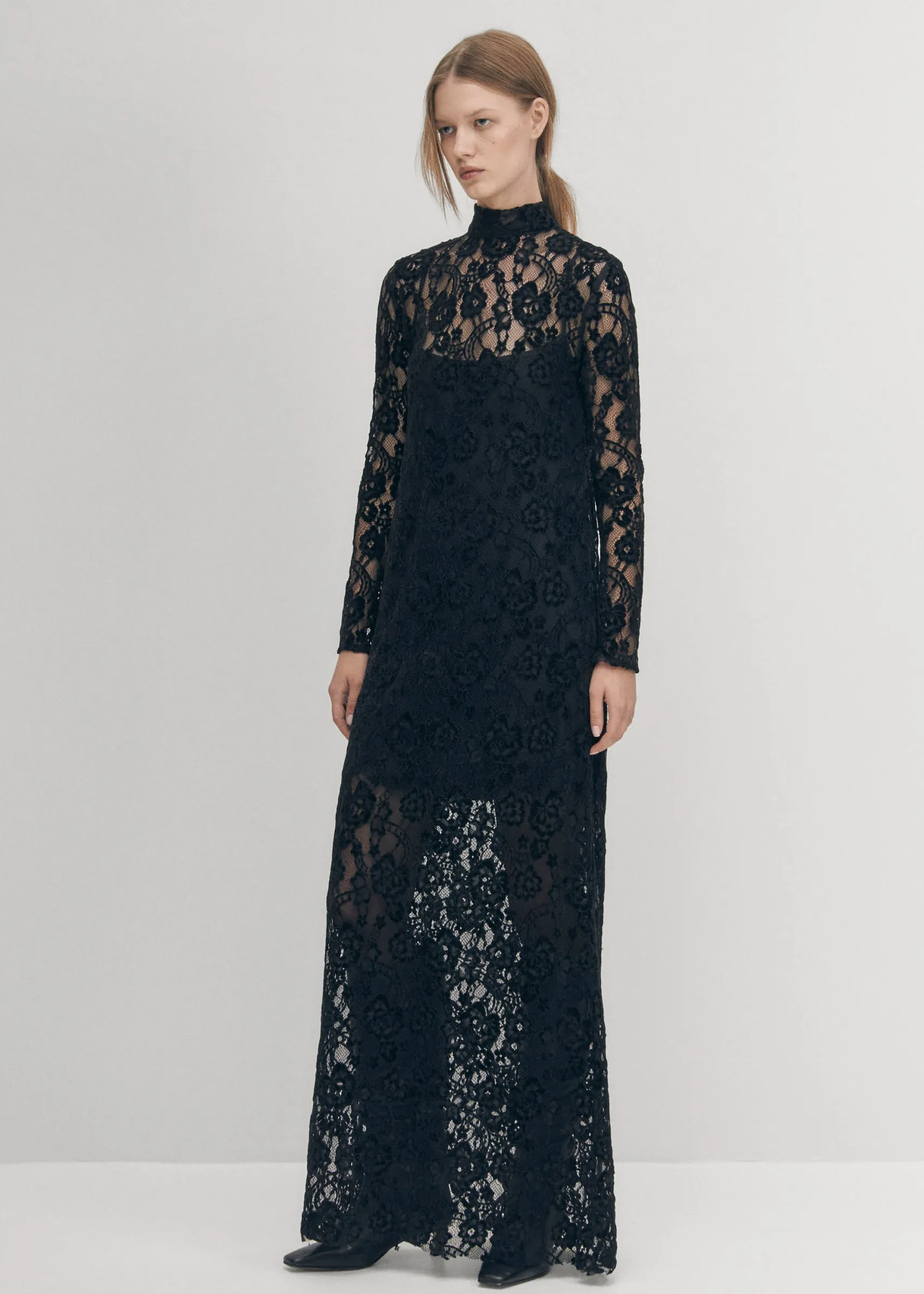 ALOHAS Tiban Lace Black Dress