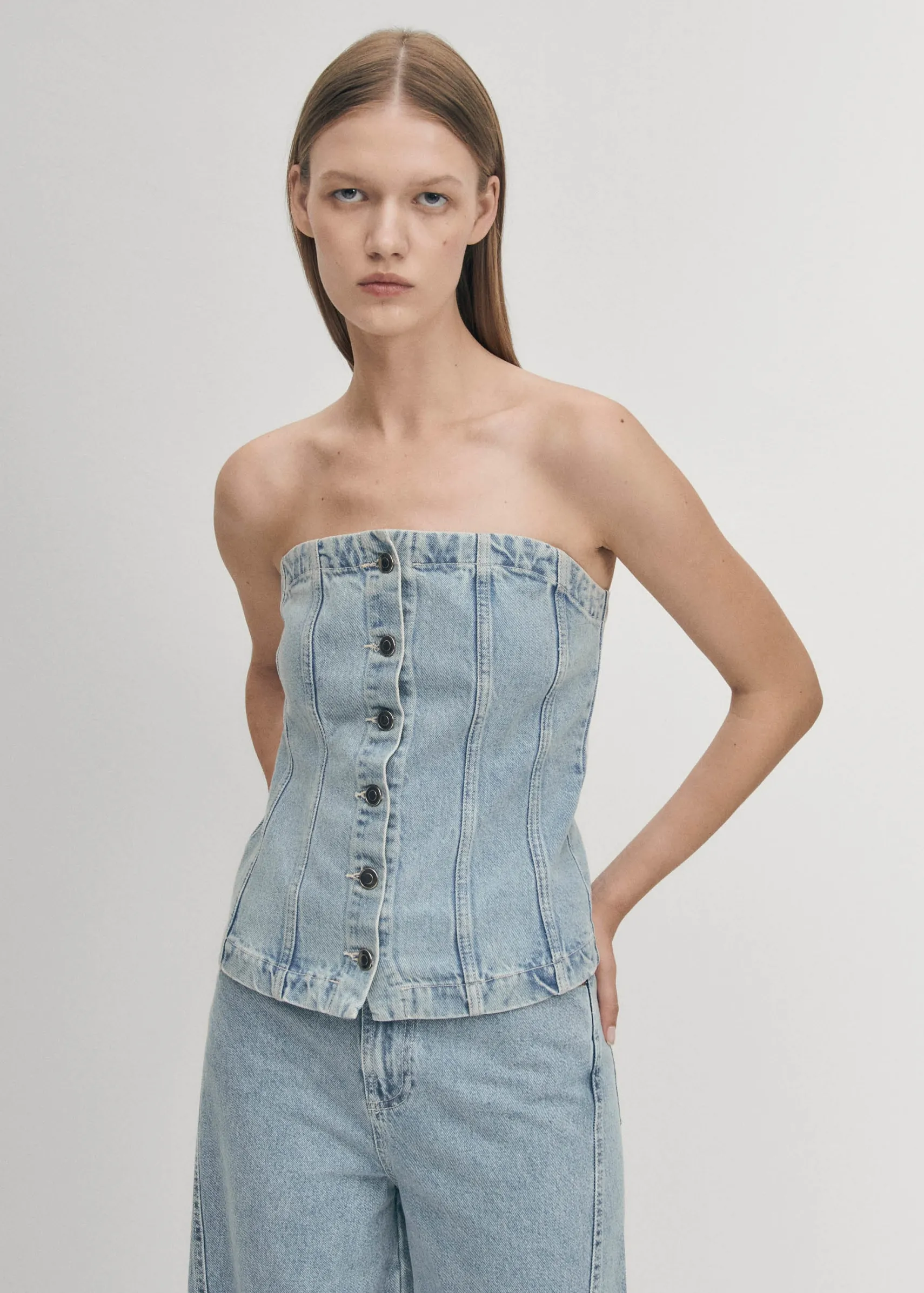 ALOHAS Troyes Blue Denim Tank