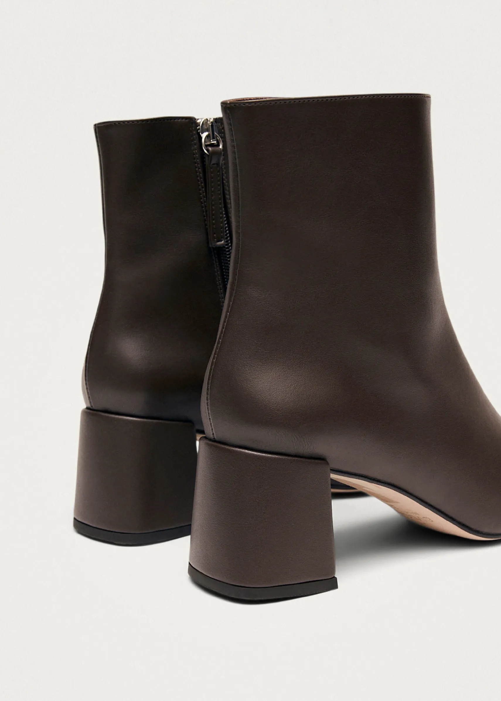 ALOHAS Watercolor Umber Brown Vegan Leather Ankle Boots