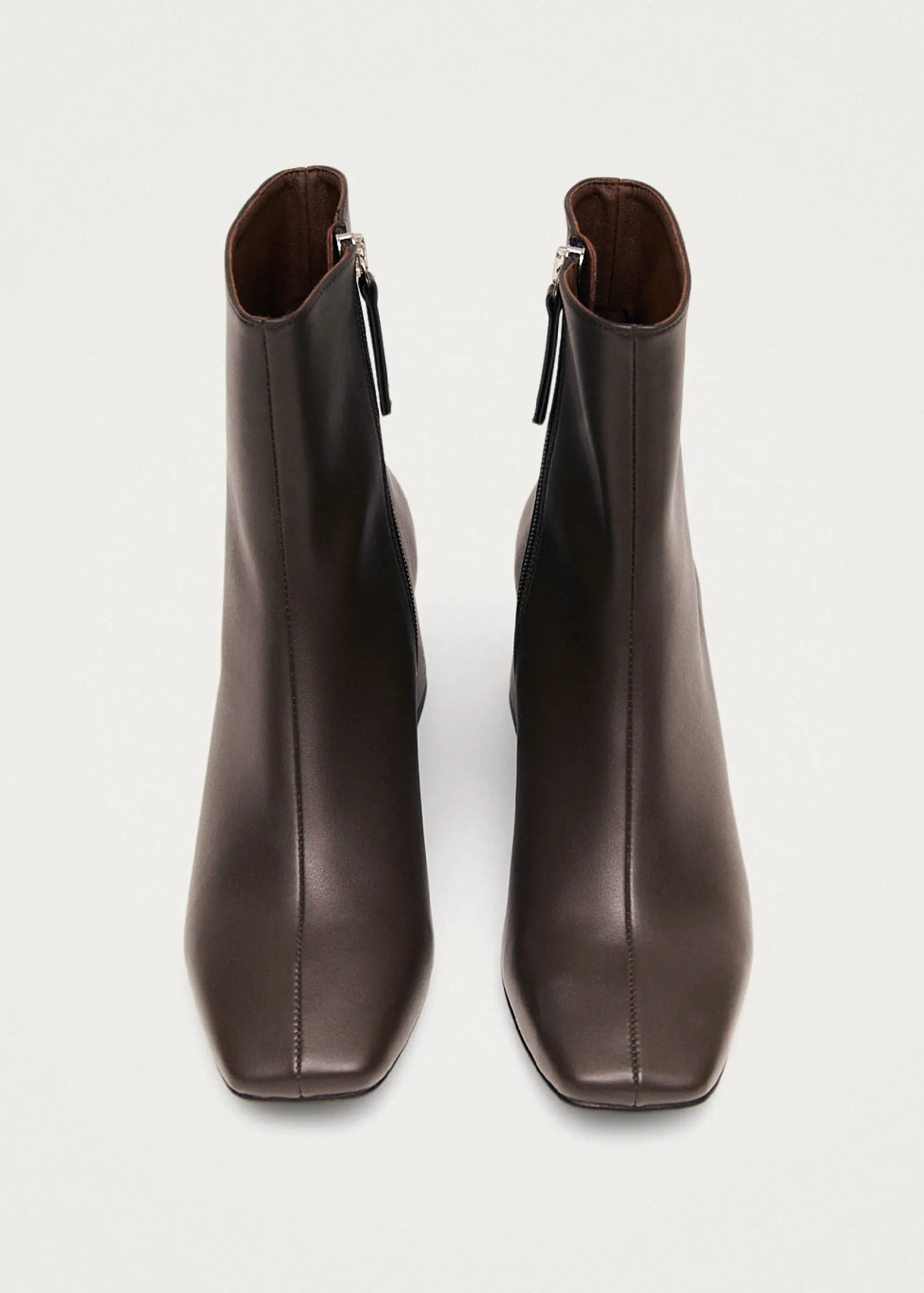 ALOHAS Watercolor Umber Brown Vegan Leather Ankle Boots