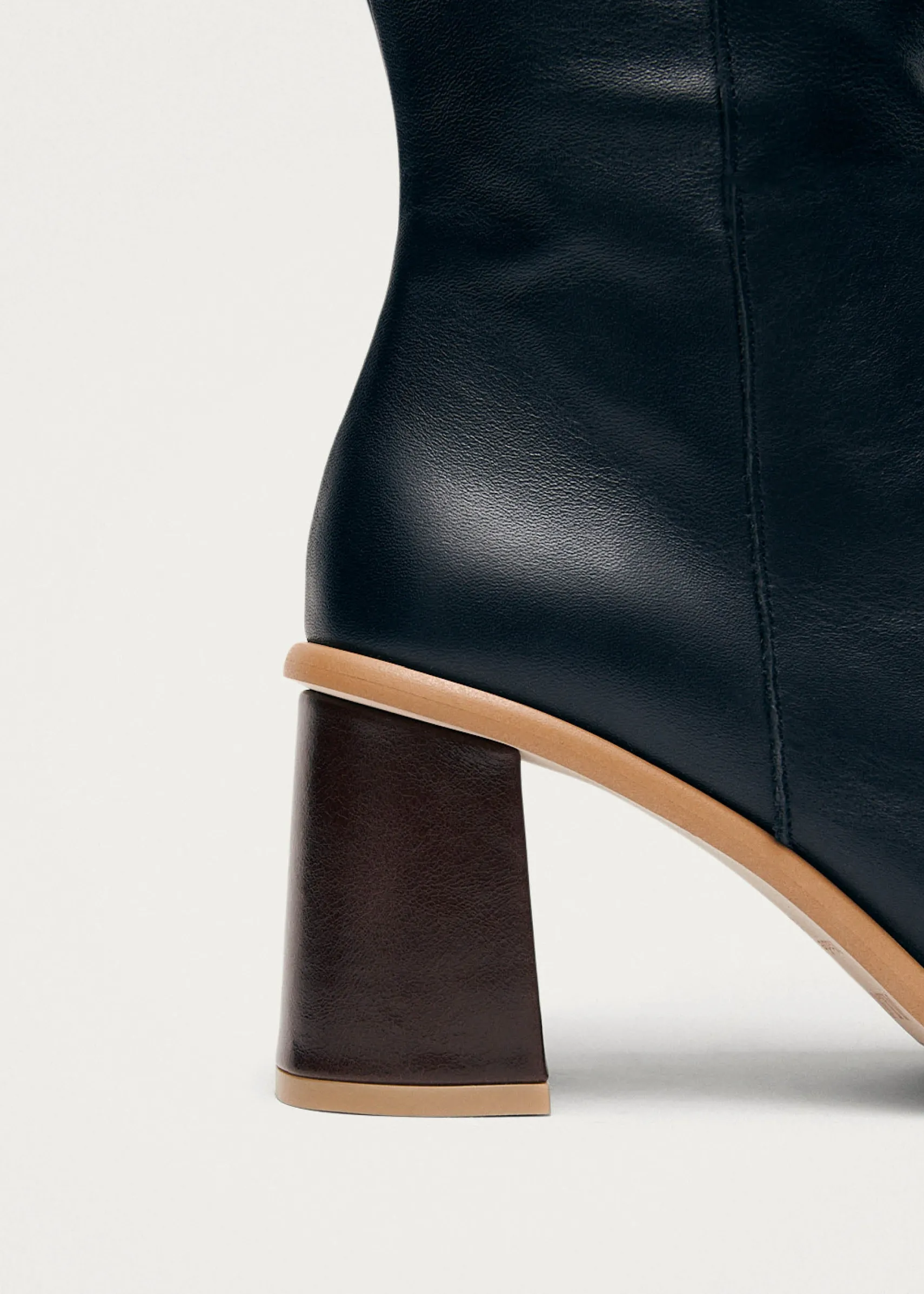 ALOHAS West Vintage Black Leather Ankle Boots