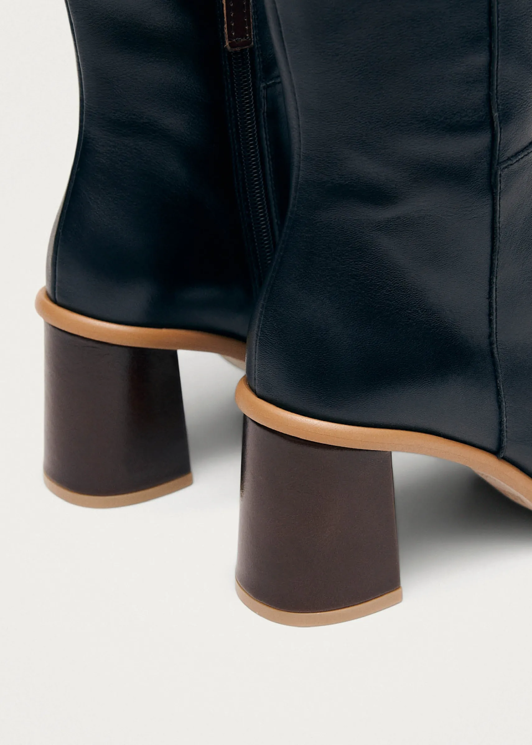 ALOHAS West Vintage Black Leather Ankle Boots