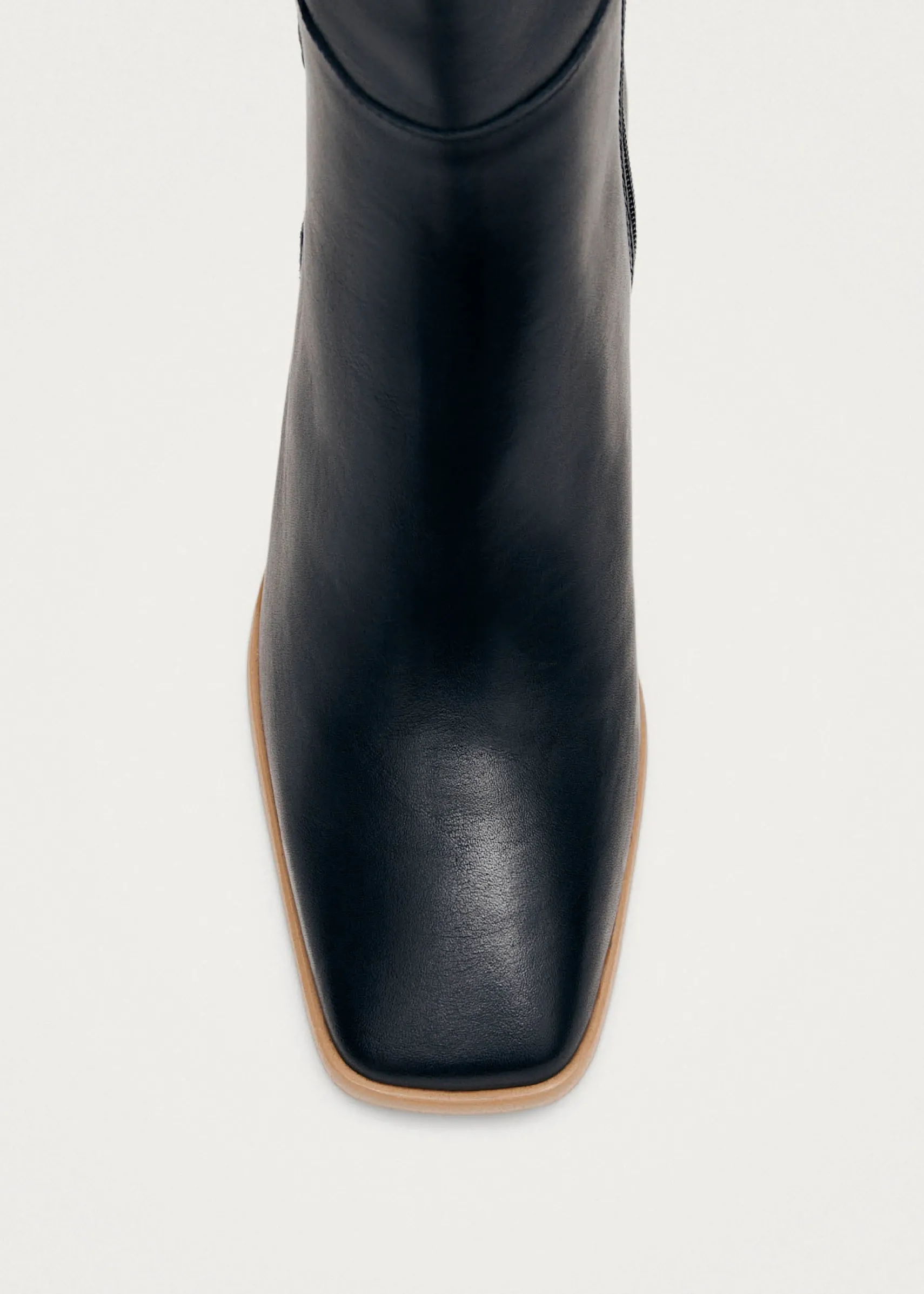 ALOHAS West Vintage Black Leather Ankle Boots