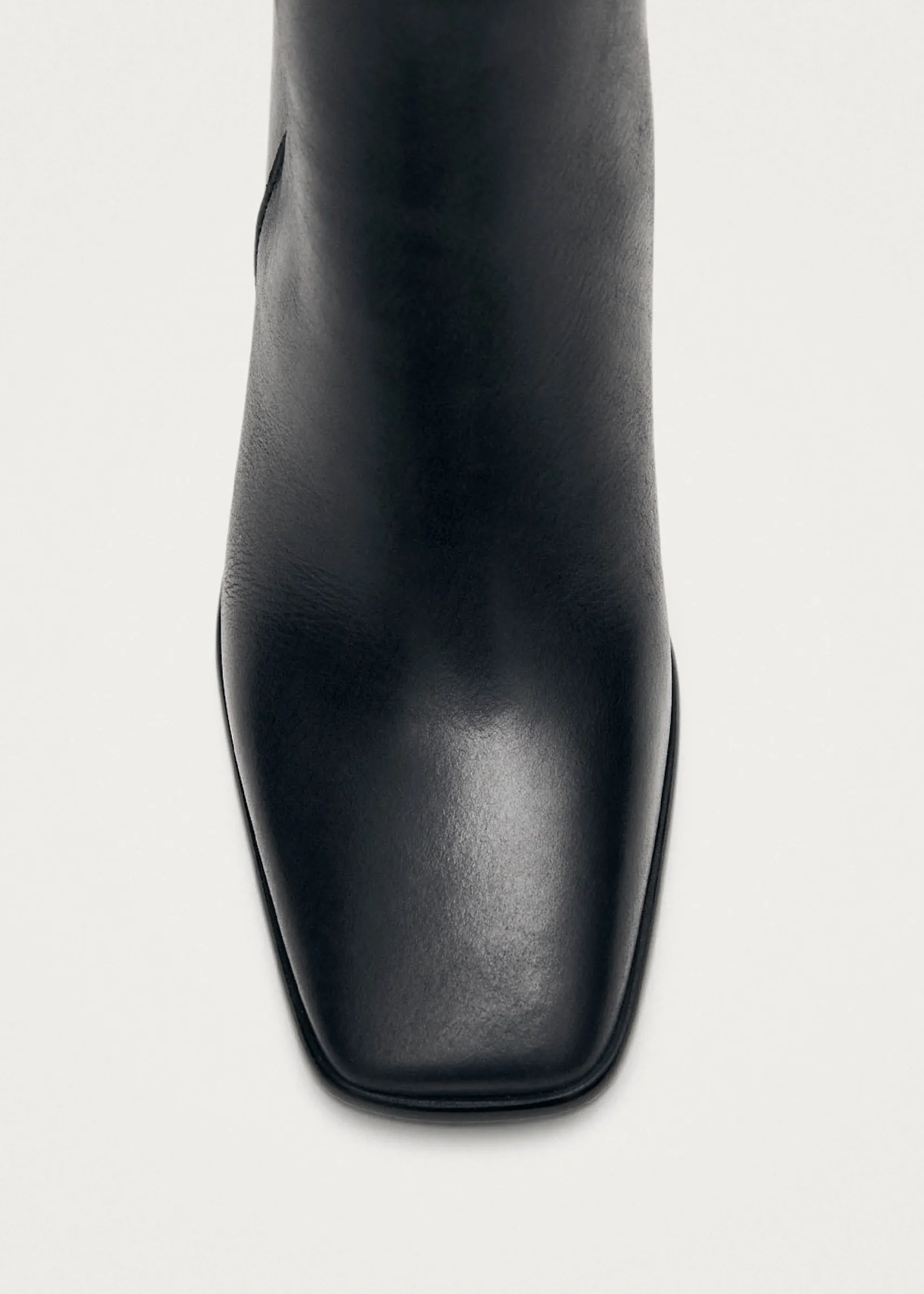 ALOHAS West Vintage Total Black Leather Ankle Boots