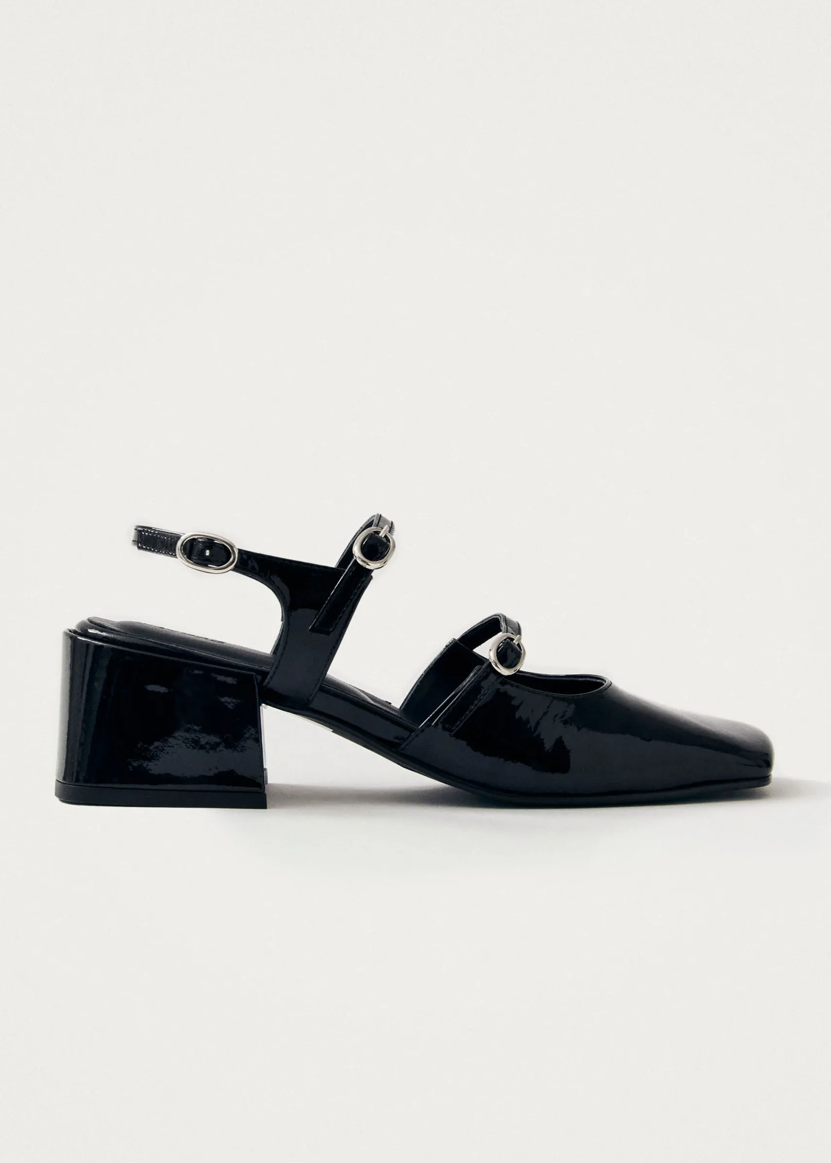 ALOHAS Withnee Onix Black Leather Pumps