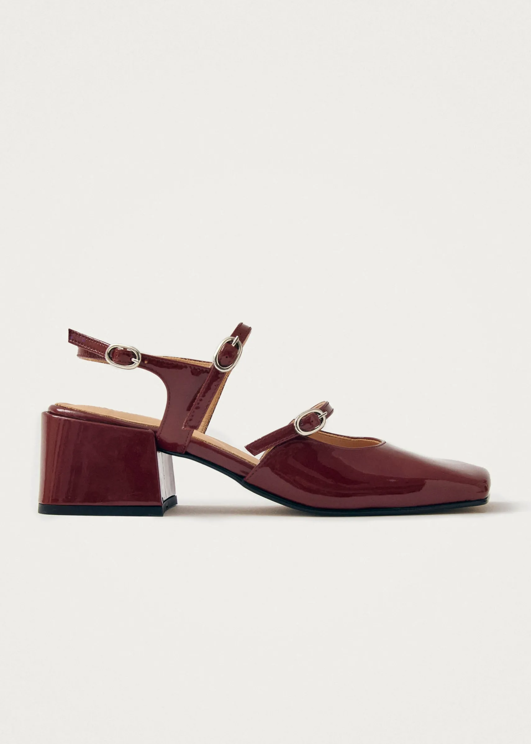 ALOHAS Withnee Onix Burgundy Leather Pumps